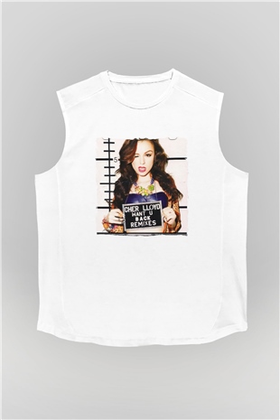 Cher Lloyd Beyaz Unisex Kolsuz Tişört