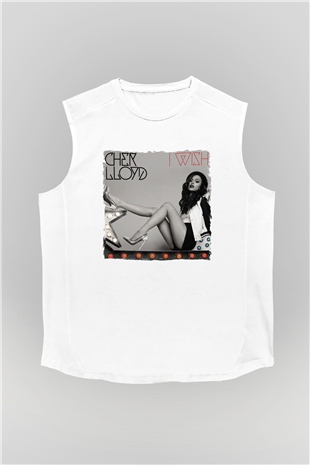 Cher Lloyd Beyaz Unisex Kolsuz Tişört