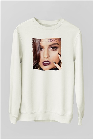 Cher Lloyd Beyaz Unisex Sweatshirt