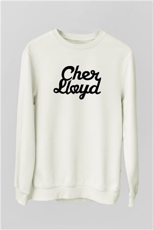 Cher Lloyd Beyaz Unisex Sweatshirt