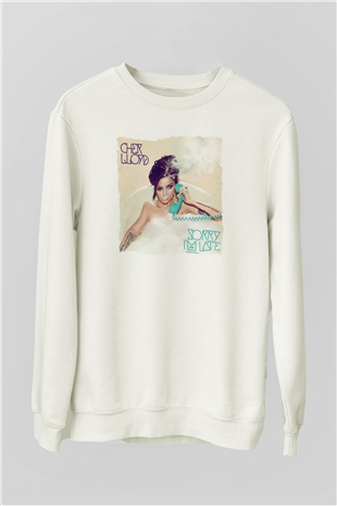 Cher Lloyd Beyaz Unisex Sweatshirt