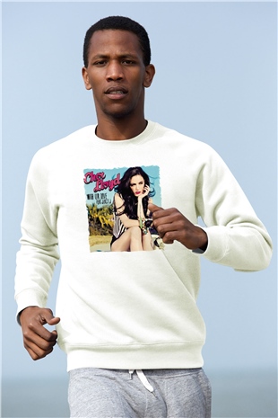 Cher Lloyd Beyaz Unisex Sweatshirt