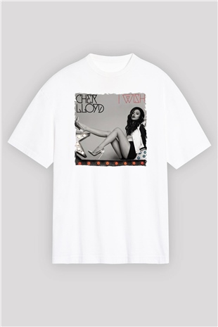 Cher Lloyd Beyaz Oversize Tişört Oversize T-shirt - TişörtFabrikası