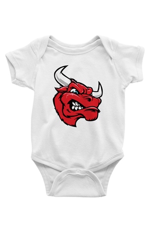 Chicago Bulls Beyaz Bebek Body - Zıbın
