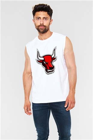 Chicago Bulls Beyaz Unisex Kolsuz Tişört