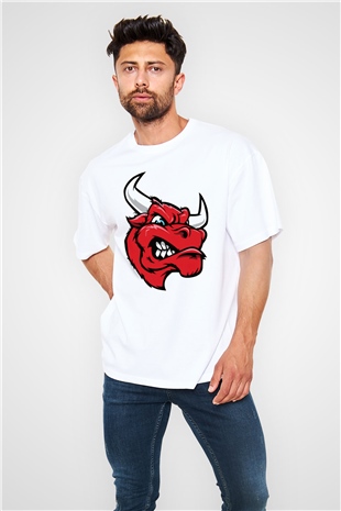 Chicago Bulls Beyaz Unisex Tişört T-Shirt - TişörtFabrikası
