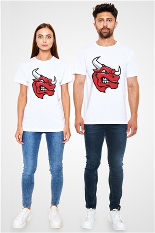 Chicago Bulls Beyaz Unisex Tişört T-Shirt - TişörtFabrikası