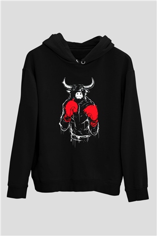 Chicago Bulls Siyah Unisex Hoodie