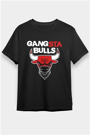 Chicago Bulls Siyah Unisex Tişört T-Shirt - TişörtFabrikası