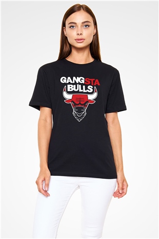 Chicago Bulls Siyah Unisex Tişört T-Shirt - TişörtFabrikası