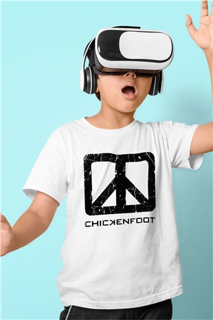 Chickenfoot Beyaz Unisex Çocuk Tişört