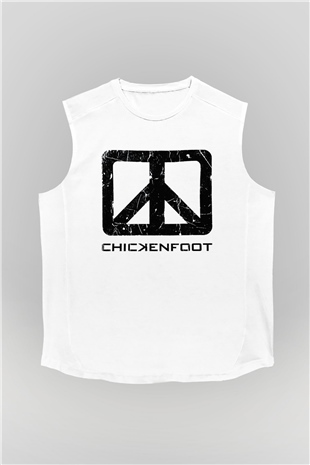 Chickenfoot Beyaz Unisex Kolsuz Tişört