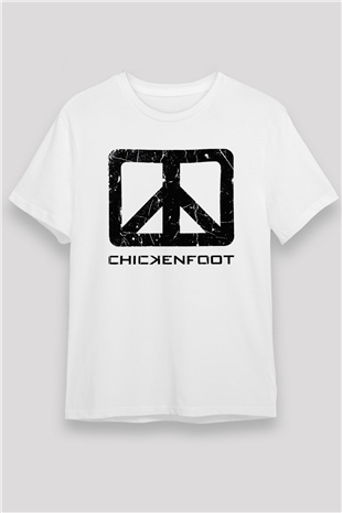 Chickenfoot Beyaz Unisex Tişört T-Shirt - TişörtFabrikası