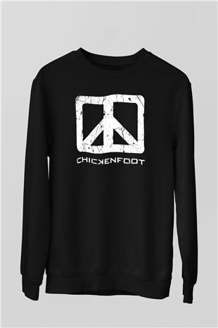 Chickenfoot Siyah Unisex Sweatshirt