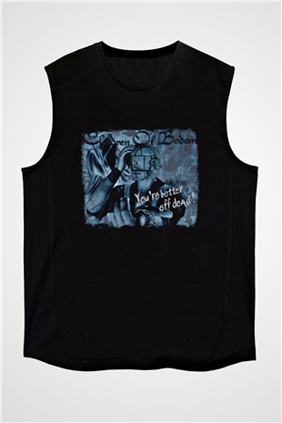 Children of Bodom Baskılı Unisex Siyah Kolsuz Tişört