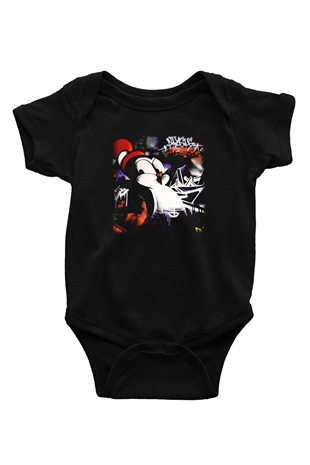Chilly Willy Baskılı Siyah Bebek Body - Zıbın