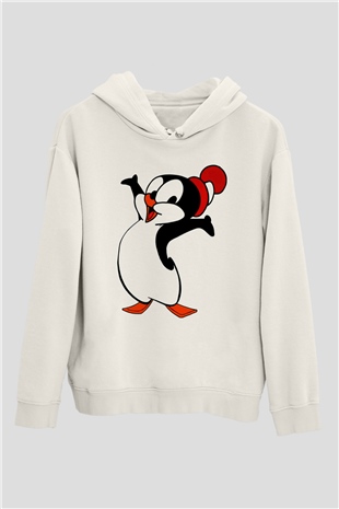 Chilly Willy Beyaz Unisex Hoodie