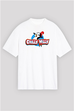 Chilly Willy Beyaz Oversize Tişört