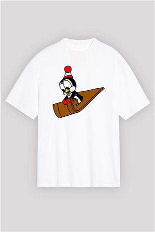 Chilly Willy Beyaz Oversize Tişört