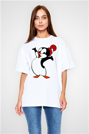 Chilly Willy Beyaz Oversize Tişört