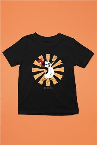 Chilly Willy Siyah Unisex  Çocuk Tişört