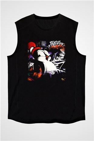 Chilly Willy Siyah Unisex Kolsuz Tişört