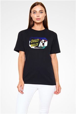 Chilly Willy Siyah Unisex Tişört