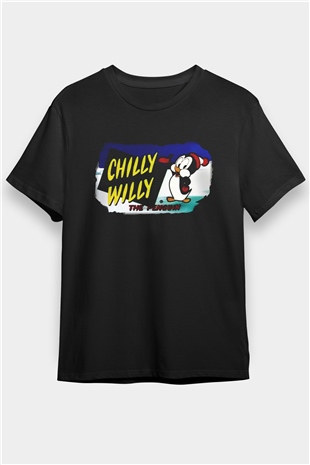 Chilly Willy Siyah Unisex Tişört