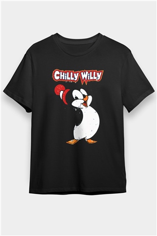 Chilly Willy Siyah Unisex Tişört