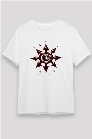 Chimaira Baskılı Unisex Beyaz Tişört