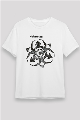 Chimaira Beyaz Unisex Tişört T-Shirt - TişörtFabrikası
