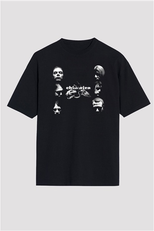 Chimaira Siyah Unisex Oversize Tişört T-Shirt