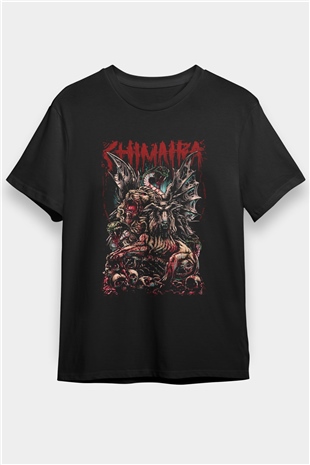 Chimaira Siyah Unisex Tişört T-Shirt - TişörtFabrikası