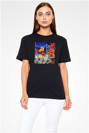 Chipn Dale Rescue Rangers Siyah Unisex Tişört