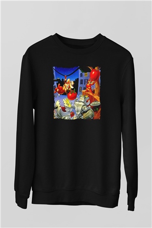 Chipn Dale Rescue Rangers Siyah Unisex  Sweatshirt