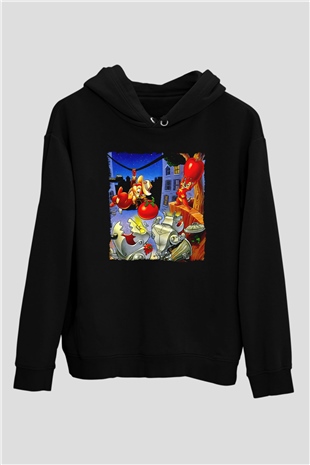 Chipn Dale Rescue Rangers Siyah Unisex Hoodie
