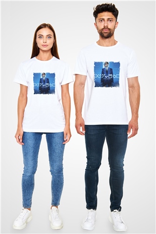 Chris Brown Baskılı Unisex Beyaz Tişört