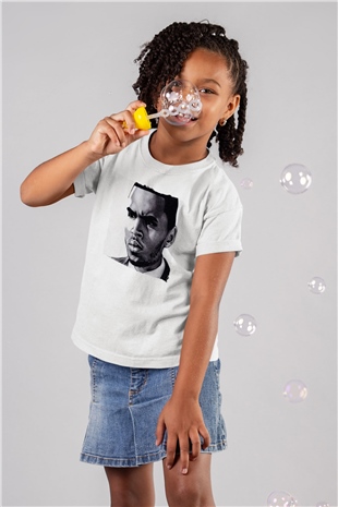 Chris Brown Beyaz Unisex Çocuk Tişört