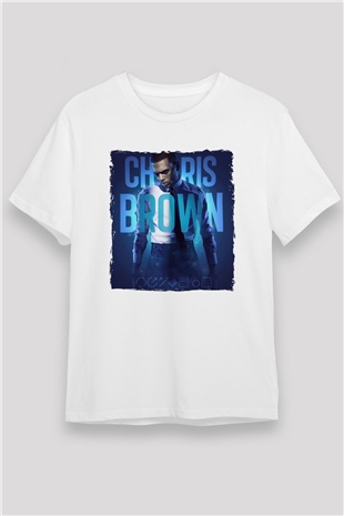 Chris Brown Beyaz Unisex Tişört T-Shirt - TişörtFabrikası