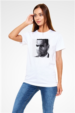 Chris Brown Beyaz Unisex Tişört T-Shirt - TişörtFabrikası