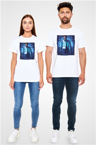 Chris Brown Beyaz Unisex Tişört T-Shirt - TişörtFabrikası