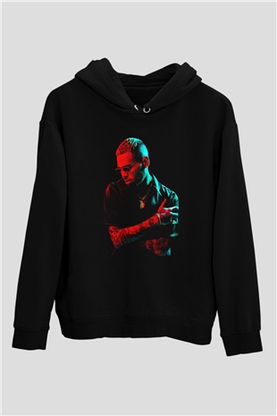 Chris Brown Siyah Unisex Hoodie