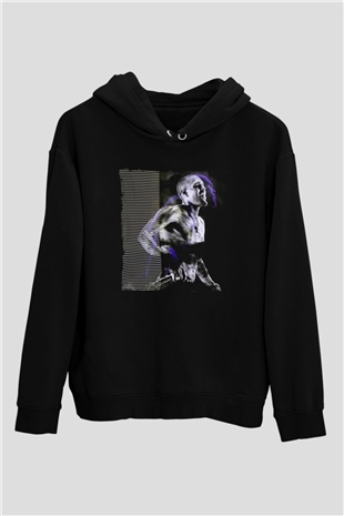 Chris Brown Siyah Unisex Kapüşonlu Sweatshirt
