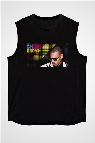 Chris Brown Siyah Unisex Kolsuz Tişört