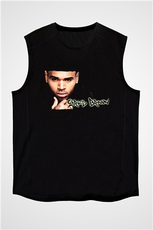 Chris Brown Siyah Unisex Kolsuz Tişört