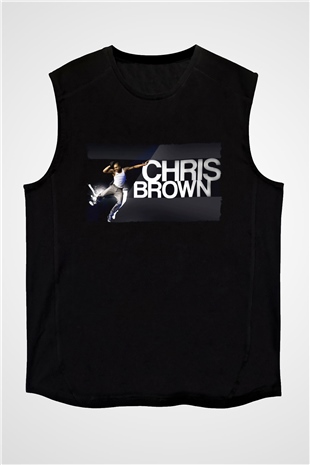 Chris Brown Siyah Unisex Kolsuz Tişört