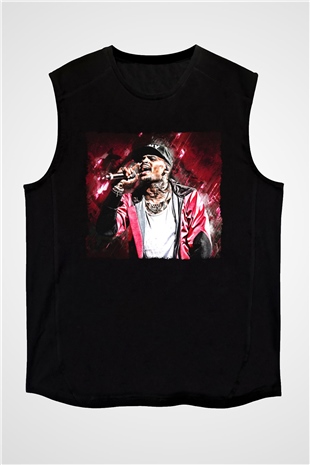 Chris Brown Siyah Unisex Kolsuz Tişört