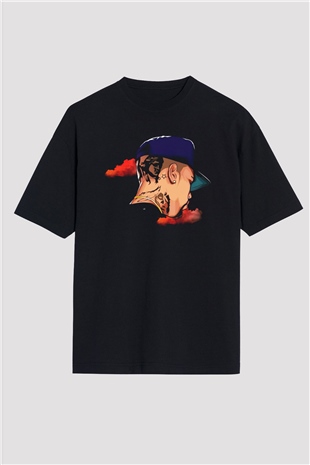 Chris Brown Siyah Unisex Oversize Tişört T-Shirt