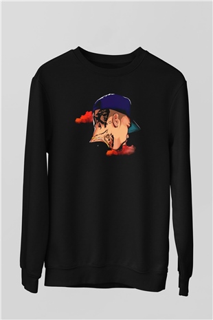 Chris Brown Siyah Unisex Sweatshirt