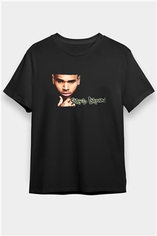 Chris Brown Siyah Unisex Tişört T-Shirt - TişörtFabrikası